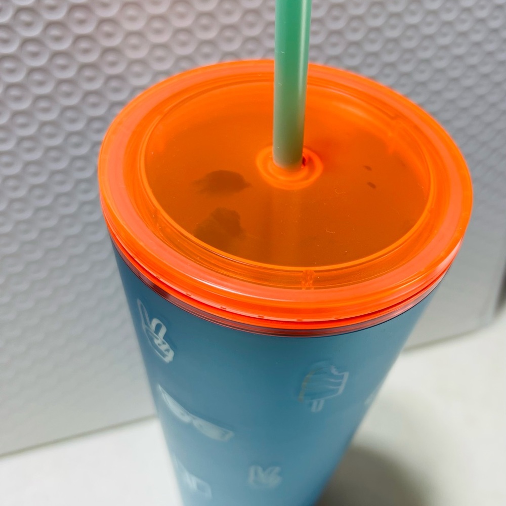 Starbucks Soft Touch ICON EMOJI 2022 Back To School Tumbler Icy Blue NEW